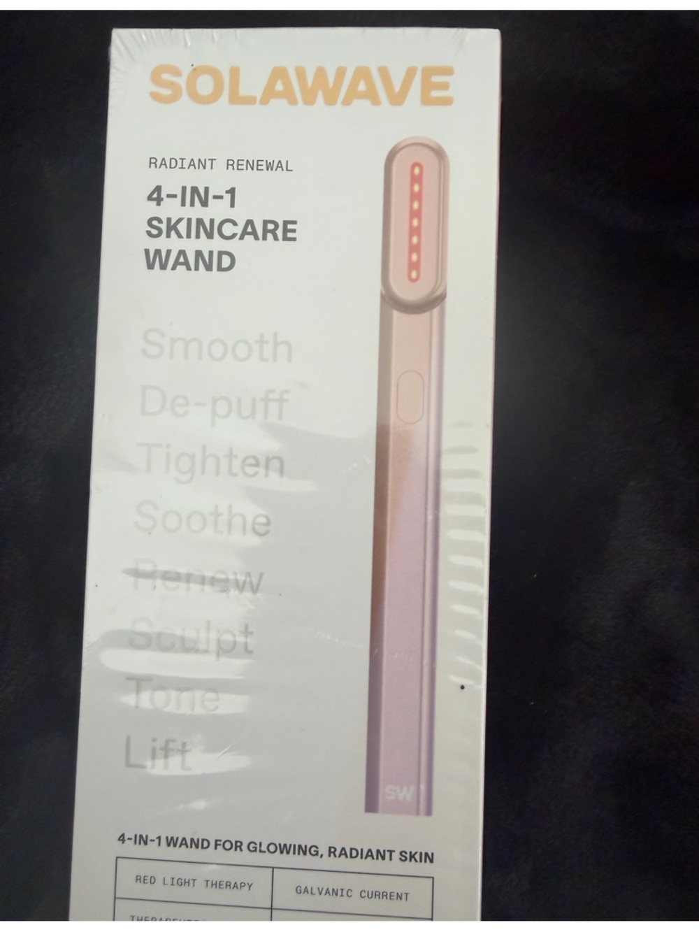 New in Box Sealed Solawave 4-in-1 Radiant Renewal Skincare Wand